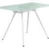Computer Desk For Home Office, Laptop, Tempered Glass, Contemporary & Modern - White - Image 3