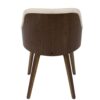 Bacci - Mid-Century Modern Dining / Chair (Set of 2) - Walnut / Cream - Image 5