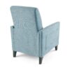 Repose Upholstered Recliner Chair With Nailhead Trim And Side Pocket - Light Blue - Image 6