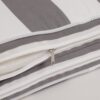 2 Piece Outdoor Chaise Lounge Cushion Set, Replacement Cushions For Patio Furniture - Gray / White - Image 14