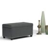 Amelia - Storage Ottoman Bench - Stone Gray - Image 9