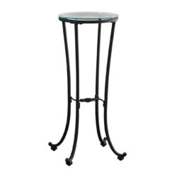 Accent Side Table, Plant Stand, Round, Contemporary & Modern - Black