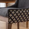 Ultra Side Dining Chair, Thickened Fabric Chairs With Neutrally Toned Solid Wood Legs, Bronze Nail Head (Set of 2) - Blue - Image 13