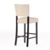 Barstools With Rivet Decoration (Set of 2), Wood Frame, Bar Chairs For Kitchen Island - Beige - Image 8
