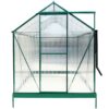 6.3'x8.2'x7' Polycarbonate Greenhouse, Heavy Duty Outdoor Aluminum Walk-In Green House Kit With Rain Gutter, Vent And Door For Backyard Garden - Green - Image 18