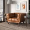 Addison - Lounge Chair Leather - Cognac - Image 8