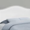 Full Size, Bed Headboard Only, Upholstered, Transitional - White - Image 3
