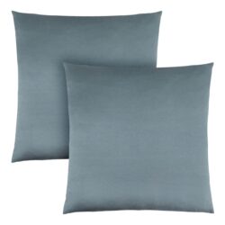 Pillows, Square, Insert Included, Decorative Throw, Hypoallergenic Polyester, Stylish Appearance (Set of 2) - Blue