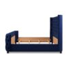 Brooklyn - King Tufted Panel Bed Headboard And Footboard Set - Navy Blue - Image 4