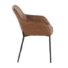 Daniella - Contemporary Dining Chair (Set of 2) - Black / Camel - Image 3