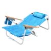 Backpack Beach Chair, Beach Towel, 5 Position Chair With Pouch Folding Lightweight Positions Back Pack, 1 Piece - Aqua Blue - Image 3