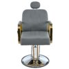 Premium Reclining Barber Chair Salon Chair For Hair Stylist With Heavy Duty Hydraulic Pump, 360° Rotation, Tattoo Chair Shampoo Beauty Salon Equipment, Max Load Weight 400 Lbs - Gray - Image 9