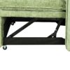 Convertible Sofa Bed Sectional Sofa Sleeper L-Shaped Sofa With A Storage Ottoman, Two Pillows, Two Power Sockets And Two USB Ports For Living Room - Green - Image 25