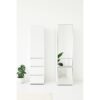 Elise - Modular Wood Closet System With Mirror In Durable Melamine And Wood Customizable Storage - White - Image 9