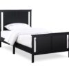 Connelly - Reversible Panel Twin Bed - Black / Vintage Walnut - Image 2