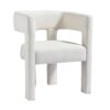 Contemporary Designed Fabric Upholstered Accent Chair Dining Chair For Living Room, Bedroom, Dining Room (Set of 2) - Beige - Image 6
