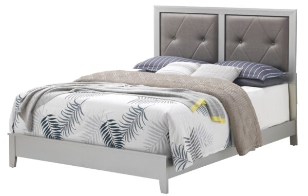 Primo - Full Bed - Silver Champagne