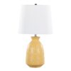 Claudia - Contemporary Lamp (Set of 2) - Misted Yellow / Polished Nickel / White - Image 2