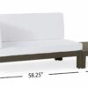 Oana - Left Corner Bench And Coffee Table - White - Image 2