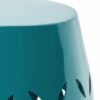 Lilac - Modern Side Table With Iron Cut Design - Teal - Image 12