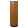 6 Shelf Lighted Corner Curio Cabinet With Adjustable Tempered Glass Shelves And Mirror Back (E26 Light Bulb Not Included) - Oak - Image 10