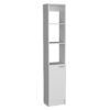 Linen Cabinet, 1 Door, 6 Shelves - White - Image 3