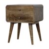 Curved Classic ed Nightstand - Gray Wash - Image 3