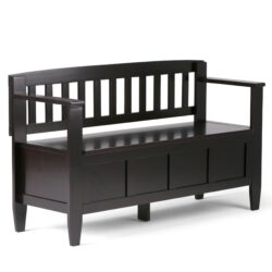 Brooklyn - Entryway Storage Bench - Coffee Brown