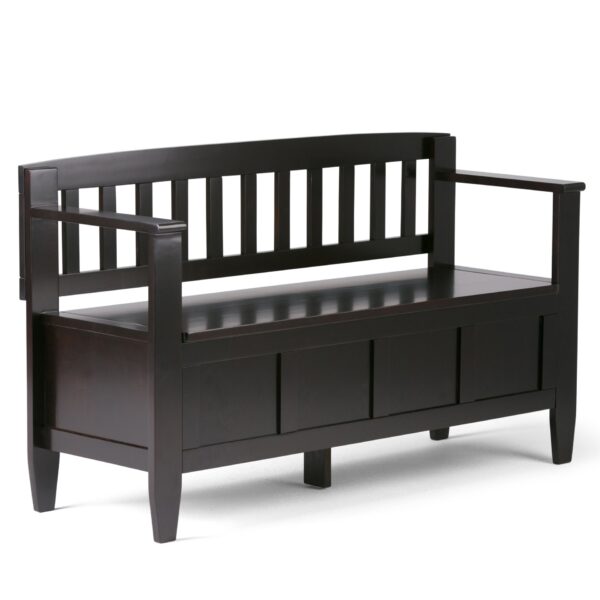 Brooklyn - Entryway Storage Bench - Coffee Brown