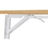 Laundry Room Folding Table Wall Mounted Folding Table For Small Spaces, Fold Down Desk, Workbench, Addition To Garage & Shed - Burly Wood - Image 17
