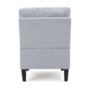 Comfy 5 Pieces L Shaped Sofa With Wooden Legs, Modern Side Chairs For Living Room - Light Gray - Image 15