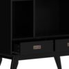 Draper - Mid Century Wide Bookcase And Storage Unit - Black - Image 10