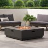 Wellington - Stylish Square Fire Pit Iron For Outdoor Warmth - Brown / Gold - Image 7