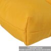 2 Piece High Back Patio Chair Cushion Set, Tufted Adirondack And Rocking Chair Cushions For Garden, Porch Or Office Use - Yellow - Image 7