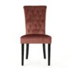 Elegant Velvet Tufted Dining Chair - Blush - Image 7