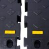 Heavy Duty Plastic 4" High Portable Automotive Curb Ramp For Cars & Wheelchairs Interlocking Design - Black - Image 15
