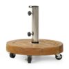 Ralph - Round Umbrella Base - Teak - Image 5