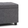 Darcy - Storage Ottoman Bench - Slate Gray - Image 6