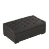 Convertible Ottoman Sleeper With Memory Mattress And Tufted Design, Folding Sofa Bed - Dark Gray Linen - Image 6