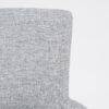 Contemporary Arm Dining Chair With Nailhead Trim - Gray / Black Noir - Image 7