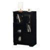 Modern Painted Cabinet With Glass Doors And Drawer - Black - Image 18