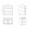 Alice - 30" Bathroom Vanity With Sink, Large Storage Freestanding Bathroom Vanity For Modern Bathroom, One-Piece Black Sink Basin Without Drain And Faucet - Black / Gray - Image 7
