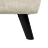 3 In 1 Foldable Linen Chaise Lounge With Adjustable Backrest Footrest & Detachable Pillow Convertible Chair Bed Accent Chair Small Space Sofa Bed For Living Room Bedroom And Office - Beige - Image 12