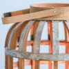 Decorative Lantern With Handle, Wooden Lantern For Indoor Outdoor, Home Garden- Silver - Image 7