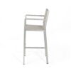 Outdoor Rust Proof Aluminum Barstools With Mesh Backrest And Seat (Set of 2) - Silver - Image 10