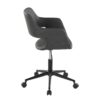 Margarite - Contemporary Task Chair - Black / Gray - Image 2