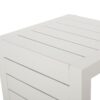 Aluminum Outdoor Side Table, C Shaped End Table, Outside Small Table For Patio - White - Image 11