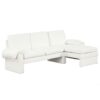 Convertible Futon Sofa Bed Futon Sofa Couch With An Adjustable Backrest, A Reversible Chaise Lounge And 2 Removable Armrest Pillows For Living Room - Beige - Image 14