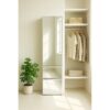 Elise - Slim Modular Wood Closet Cabinet With Mirror In Durable Melamine Construction - White - Image 11