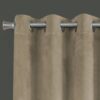 2 Pieces Set, Curtain Panel, Room Darkening, Grommet, Contemporary & Modern - Cream - Image 3